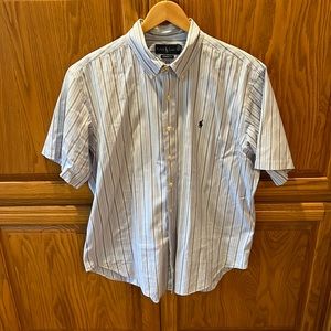 Light Blue Short Sleeve Men’s Polo Dress Shirt